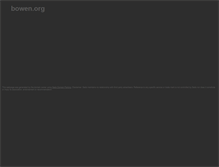 Tablet Screenshot of bowen.org