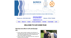 Desktop Screenshot of bowen.co.uk