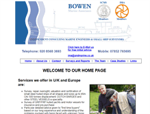Tablet Screenshot of bowen.co.uk